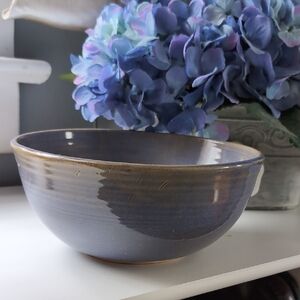 Elegant Blue Pottery Bowl